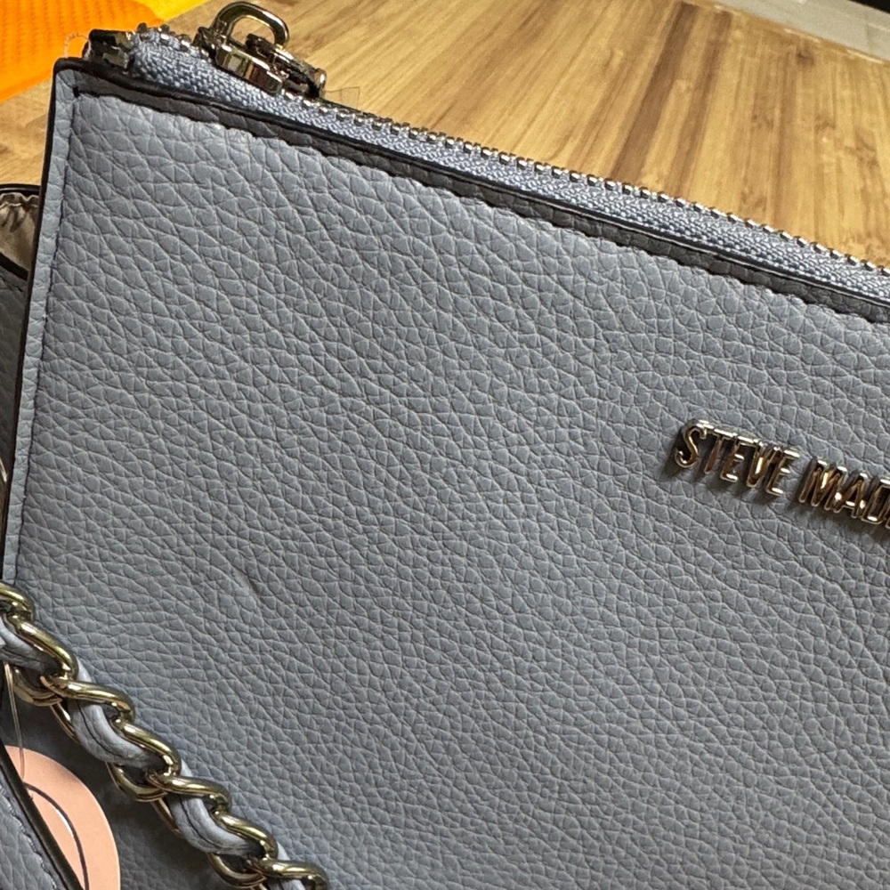 Steve Madden Slate Crossbody Bag with Chain Detail - Picture 2 of 4